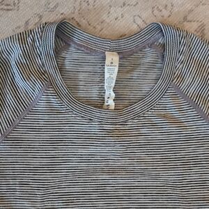 Lululemon athletica Striped Gray Top